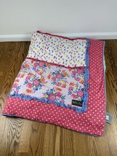 Matilda Jane 'Going Together' Quilt Blanket Throw Pink Floral Strawberry Cotton