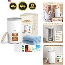 Towel Warmer Bathroom Spa 20L Luxury Dual Heat Timers Fragrance Discs