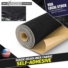 Black Interior Suede Material for Truck Roof Headliner Fabric with Adhesive Back