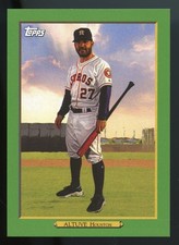 2020 Topps Jose Altuve Turkey Red Prominent Players Green Parallel /10 Astros SP