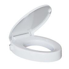 Asiento de inodoro para bidé Homfan no eléctrico alargado elevado asiento de bidé doble