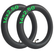 2-Pcs 14x2.50 Inner Tube 14 Inch Replacement Tube 14x2.5 Tube  Bent Valve