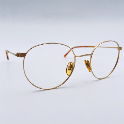 THE BLUE DIAMOND Brille MATT GOLD RUND Brillengestell MOD: ALPHA