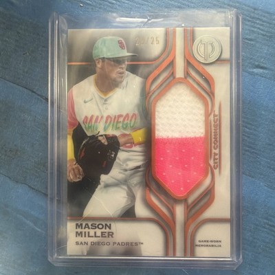 2026 Tribute Mason Miller Tributaries Relic - City Connect Memorabilia Card /25