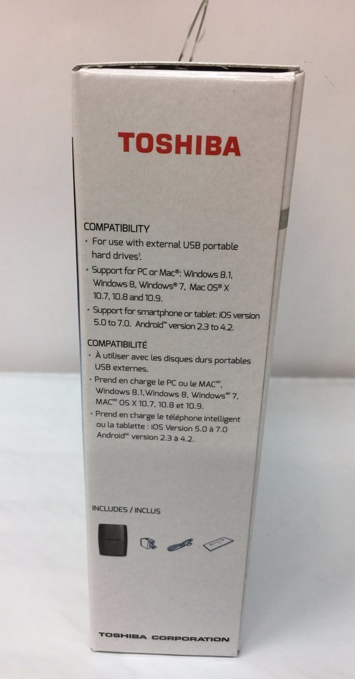 Original Toshiba Canvio Wireless Adapter for External Hard Drives HDWW100XKWF1 - Image 2 of 4