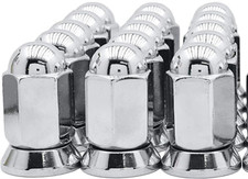 16 Alcoa 916-18 Chrome Dually Lug Nuts Flat Seat With Swivel Washers