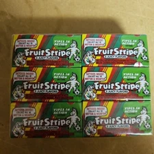 New! Fruit Stripe Chewing Gum 5 Juicy Flavors 12 packs Tattoos RARE 