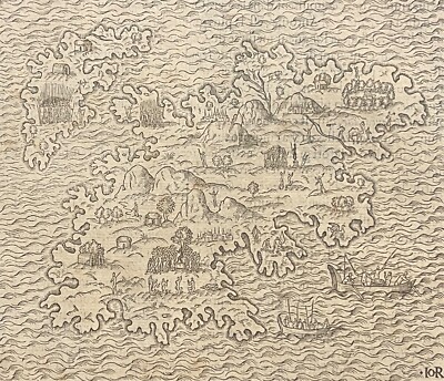 Inseln Des Indus-Deltas Von André Thevet (1504-1592) Gravur Von 1575
