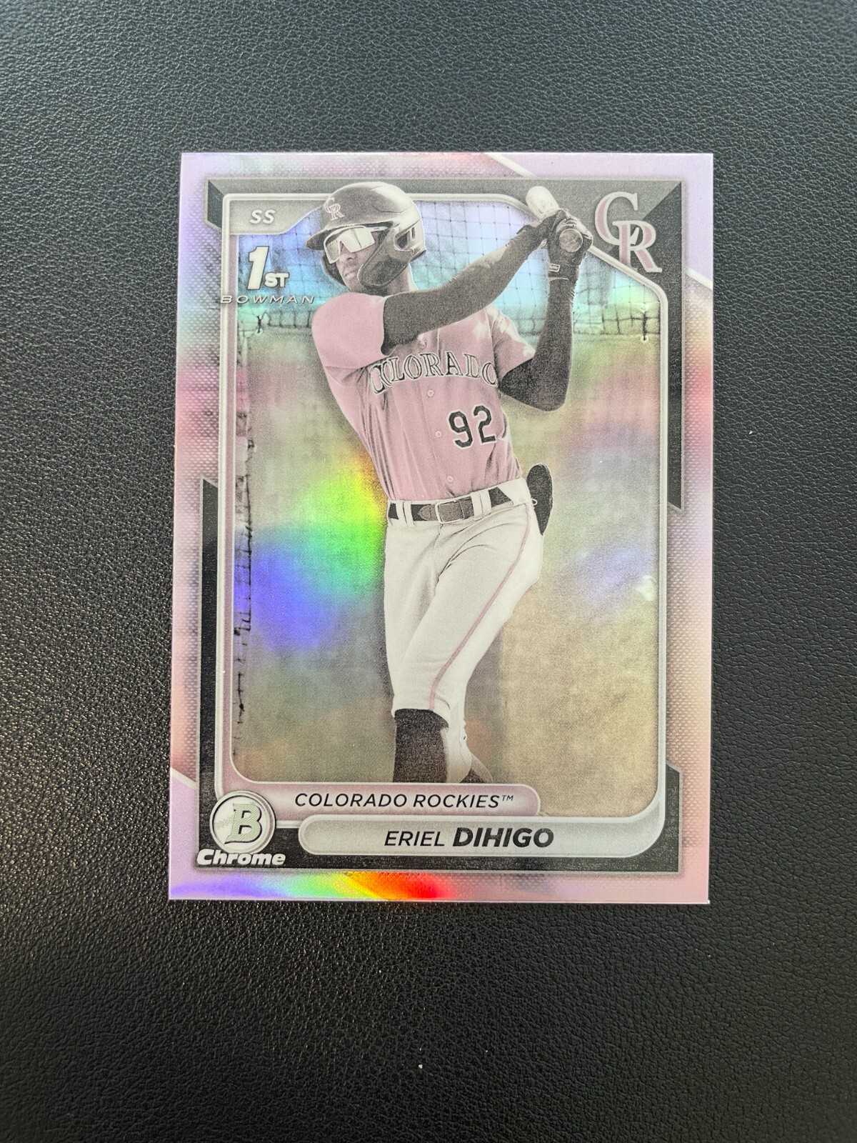 2024 Bowman Chrome Eriel Dihigo 1st Prospect Pearl Refractor BJLX