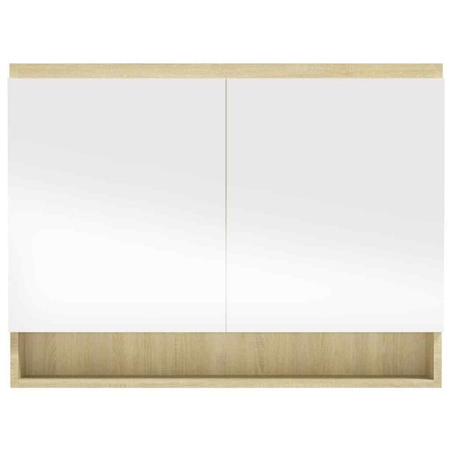 Bad Spiegelschrank 80x15x60cm MDF Badschrank Spiegel mehrere Auswahl vidaXL - Bild 77 von 81