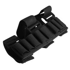 8 Round 12/20 Gauge Shotgun Shell Holder Ammo Pouch Buttstock Holder for Hunting