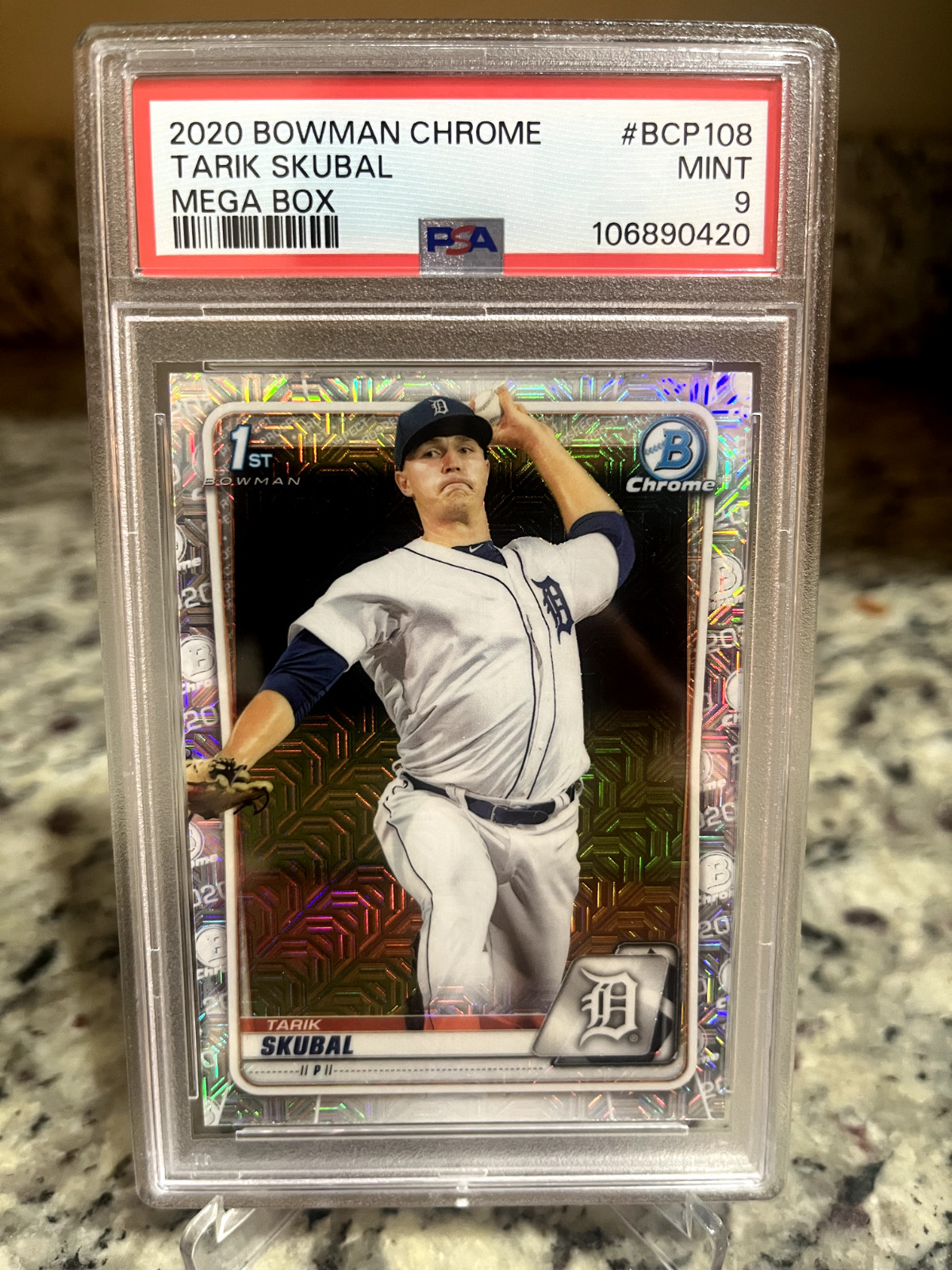 2020 1st BOWMAN CHROME TARIK SKUBAL MEGA BOX #BCP108 PSA 9