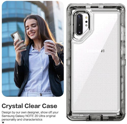 For Samsung Galaxy Note 10 20 Ultra 9 Case Shockproof Clear Cover Tempered Glass - Picture 14 of 32