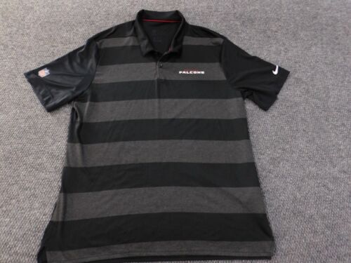 Atlanta Falcons nike Shirt xl dri fit mens black striped nfl stretch on field - Picture 2 of 15