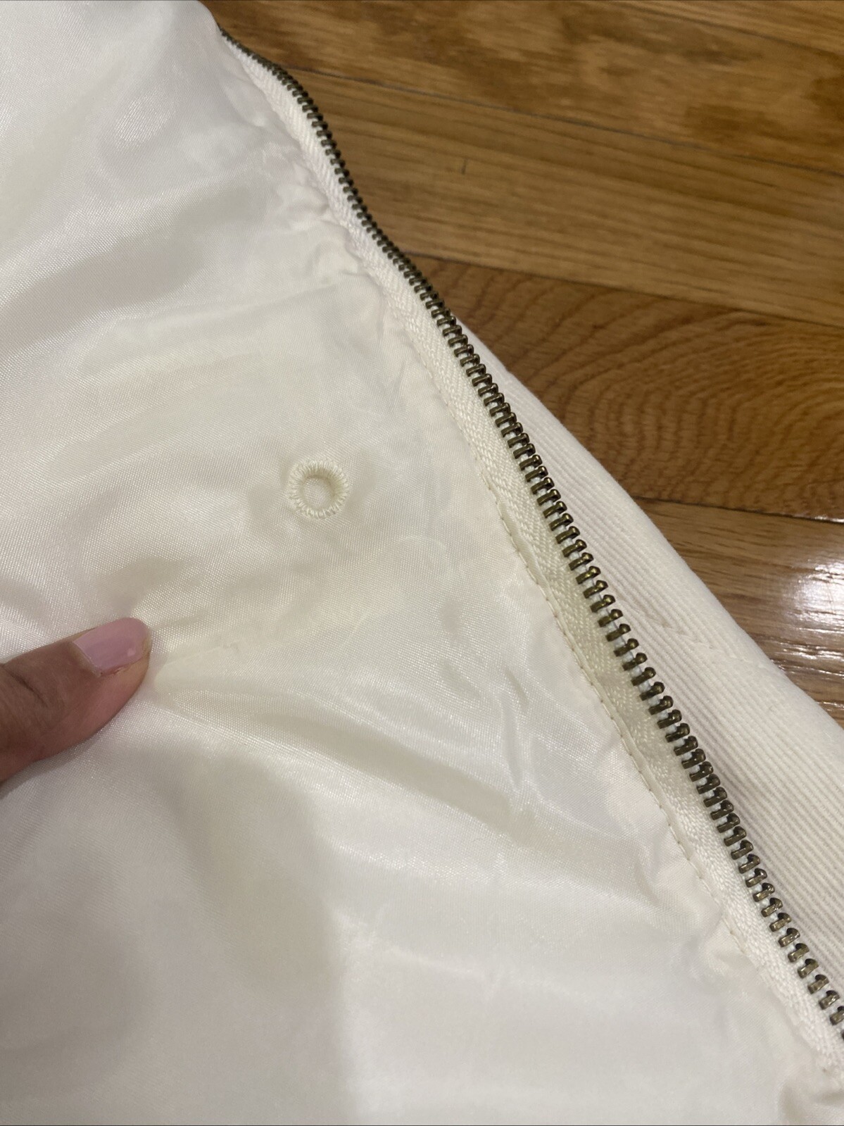 Universal Thread Cream Full Zip Drawstring Pocket… - image 10