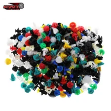 500Pcs Retainer Clips Fastener Clip Bumper Fender Trim Plastic Rivet Door Panel