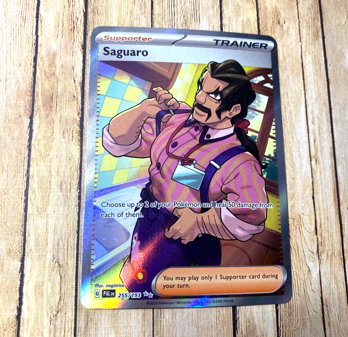 Saguaro Trainer Ultra Rare 255/193 TCG Pokmon Card Paldea Evolved