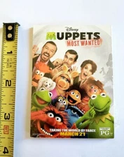 RARE 2014 MUPPETS MOST WANTED MOVIE PROMO CARD SET RICKY GERVAIS TINA FEY KERMIT
