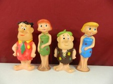 Vintage 4 1960 The Flintstones Fred Wilma Betty Barney Figurines