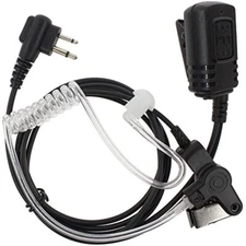 FBI Earpiece Headset Mic for 2-pin Motorola Radio Cp040 Cp200 Xtni DTR Vl50