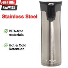 Contigo West Loop 24oz Thermo Insulated Stainless Steel Travel Mug with Lid-Lock
