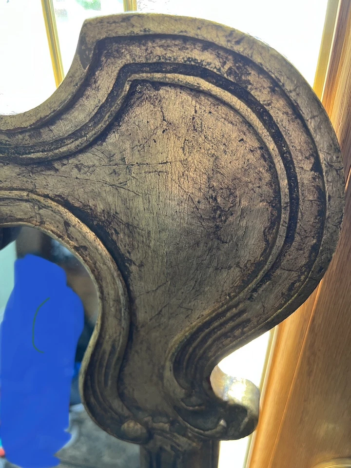 "Vestido Fino Espejo Hurtado Francisco Grande España 1115 Regencia Arte Dorado 51x25""" Foto 3 de 4