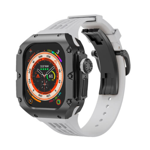 Estuche de aleación de titanio premium + correa de silicona MOD KIT para Apple Watch Ultra2 49 mm - Imagen 38 de 52