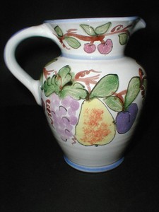 pitcher mesa hungary hungarian pottery fruit international