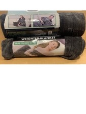 Comfort Cuddle Weighted Blanket As Seen on TV Heavy 10lb GREY 41" x 60" Lot of 2