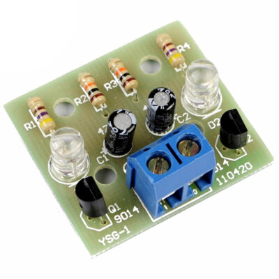 DIY Electronic Kit 5MM LED Flashing Light Circuit Simple Practice Parts DC 3-wi