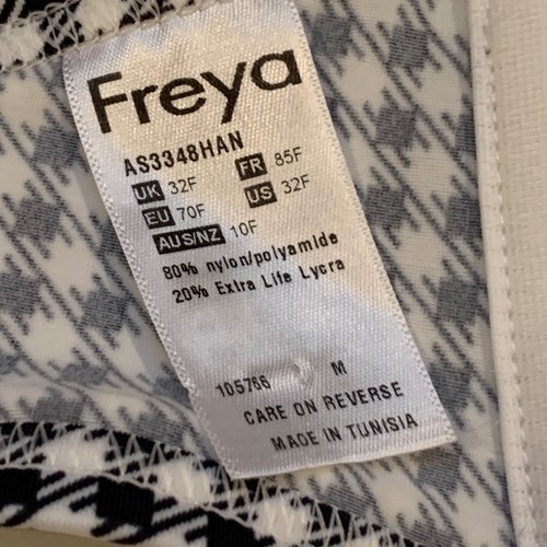 Freya Gingham Halter Two Piece Swimsuit Set Swim Top 32F Bottom L Beach Vacation - Picture 5 of 9