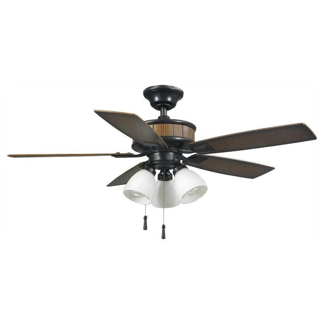 Hampton Bay Led Indoor Outdoor Natural Iron Ceiling Fan 42 In With Light Kit For Hampton Bay Led Indoor Outdoor Natural, Hampton Bay Black Ceiling Fan