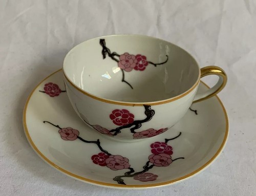 Set tazze e piattini floreali B&Co. LIMOGES FRANCE L. BERNARDAUD & Co - Foto 3 di 7
