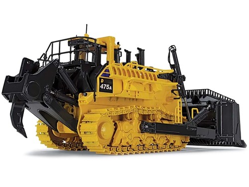 KOMATSU D475A-8 DOZER WITH RIPPER YELLOW 1/50 DIECAST MODEL FIRST GEAR 50-3482 - Picture 2 of 6
