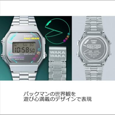 Casio Classic Wristwatch PAC-MAN Collaboration A168WEPC-7AJR 