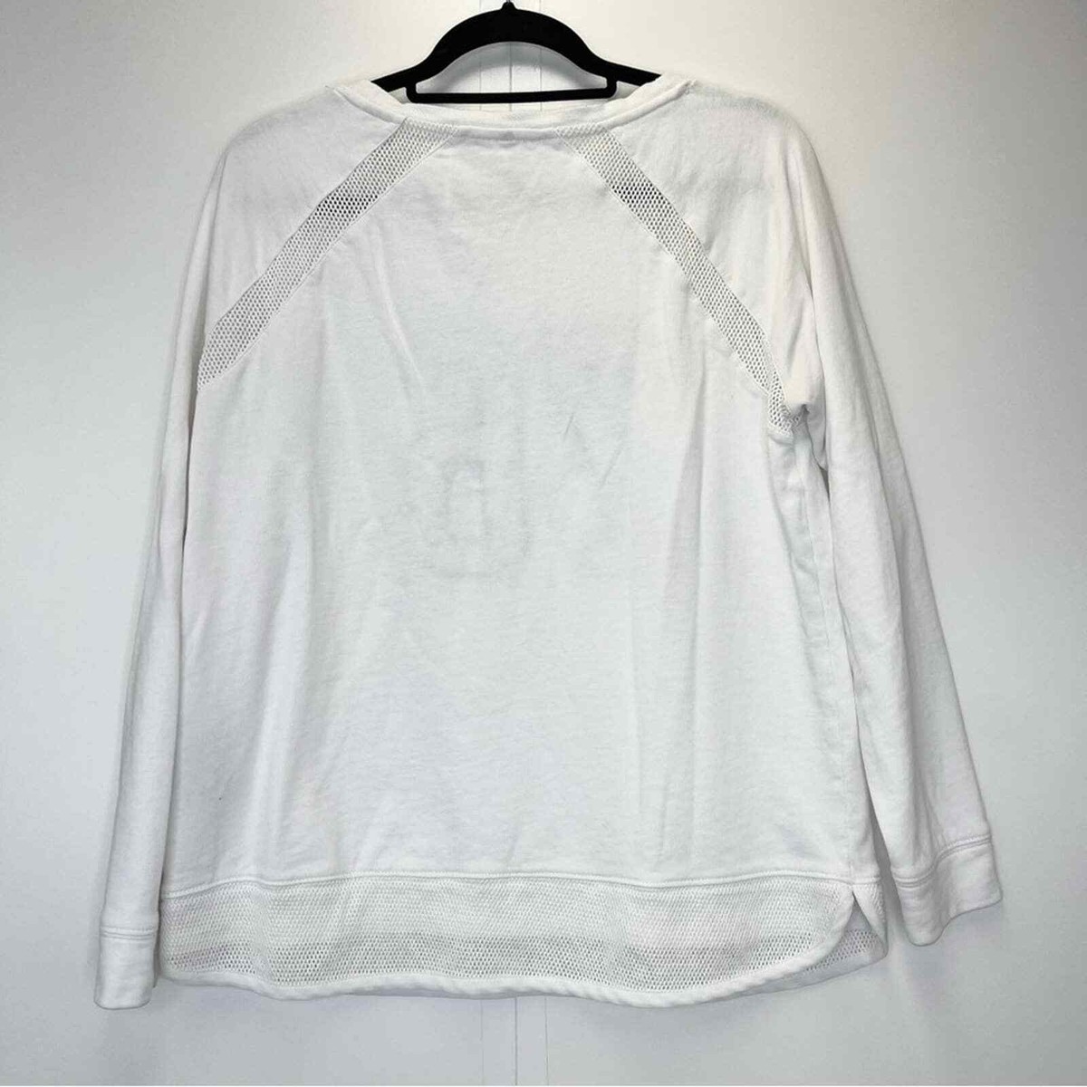 Maison Scotch 76 Number Jersey Sweatshirt 2 Medium White Cotton