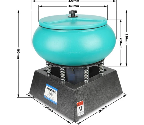 12L Polishing Machine Super Large Vibratory Vibrating Tumbler Wet Dry Polisher - Bild 2 von 16