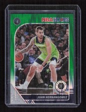2019-20 Panini NBA Hoops Premium #163 Juan Hernangomez RC Green Flash #'d /99