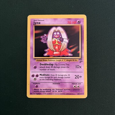 Pokémon Jynx Rossana 45/130 ENG Uncommon Base Set 2 2000