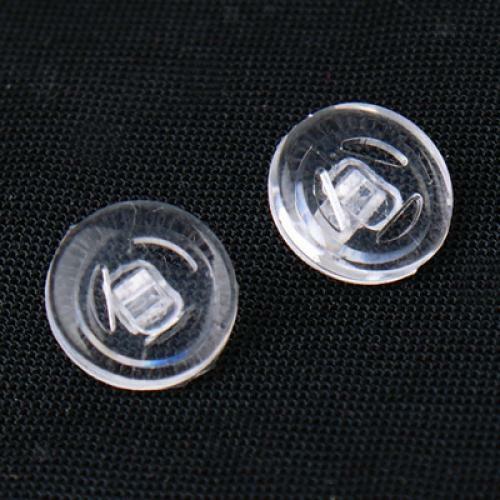 25 Pairs Round Soft Silicone Eyeglass Nose Pads SCREW IN Glasses Acessories - Picture 5 of 6