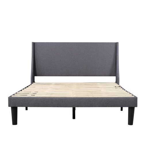 Velvet Upholstered Bed w/ Memory Foam Mattress 3FT Single 4FT6 Double