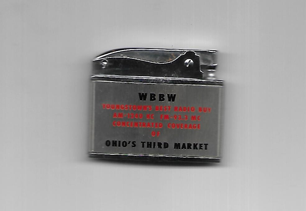 WBBW RADIO STATION, YOUNGSTOWN OH, FLAT JAPANESE LIGHTER, UNUSED eBay