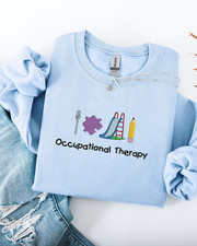 Embroidered Occupational Therapy Sweatshirt, cute OT crewneck, OT shirt