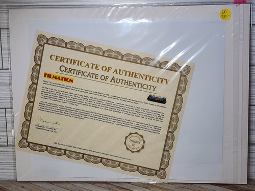De Colección He-Man Masters Of The Universe Animación Original Celda Mate 654 Certificado de Autenticidad TEELA - Imagen 4 de 4