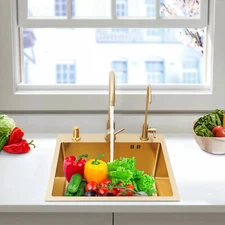 Rectangular Kitchen Sink Stainless Steel Sink Single Bowl Drop In Kitchen Sink