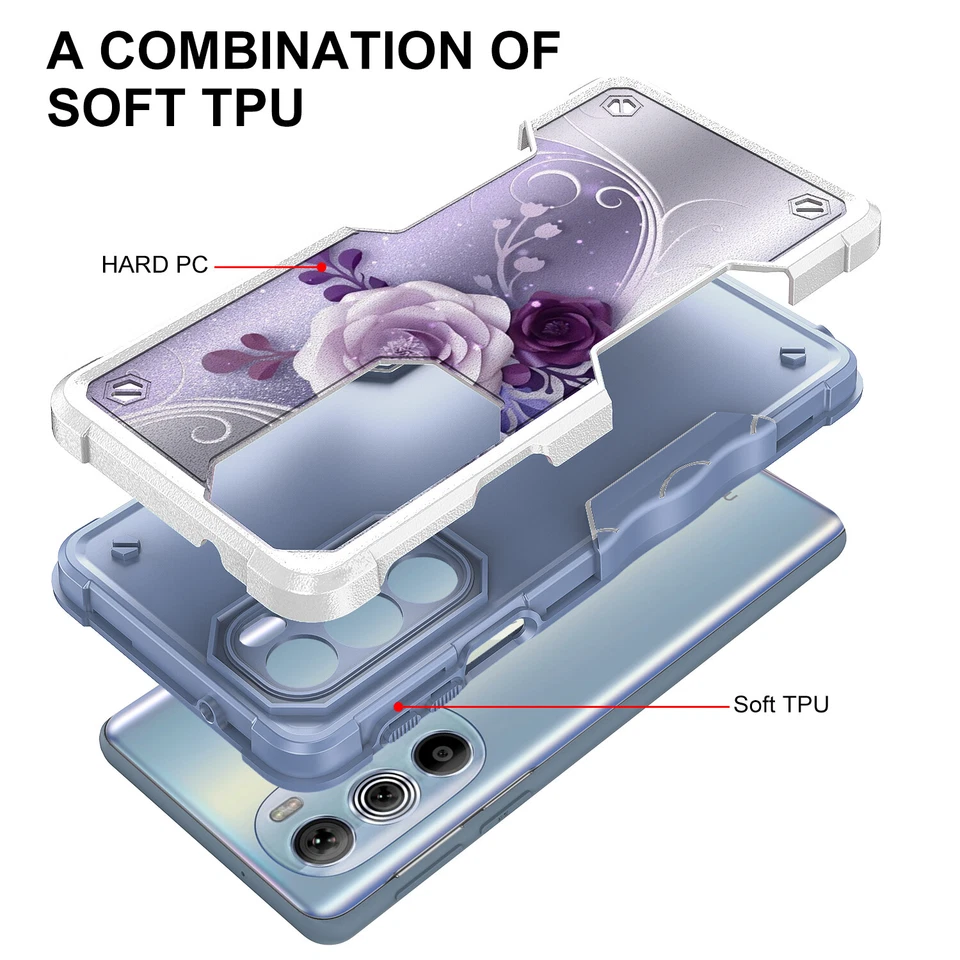 Funda Protectora Patrón Diseño Gráfico Doble Capa Híbrida Para Nokia X100 5G Foto 2 de 4