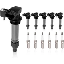 6X Ignition Coil & 6X Spark Plug Pack Fit For Cadillac GMC Chevy Saturn UF569