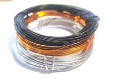 Aluminiumdraht 60m Set Aludraht 1mm eloxierter Basteldraht Schmuckdraht DIY G