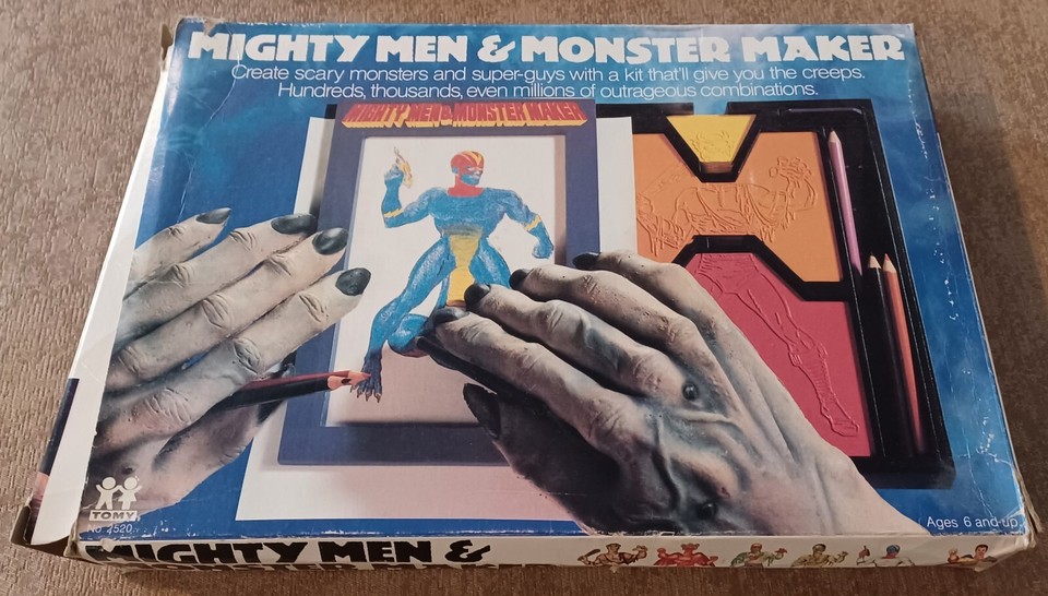 Mighty Men and Monster Maker Design Kit (Tomy, 1979), Complete! All 18 ...