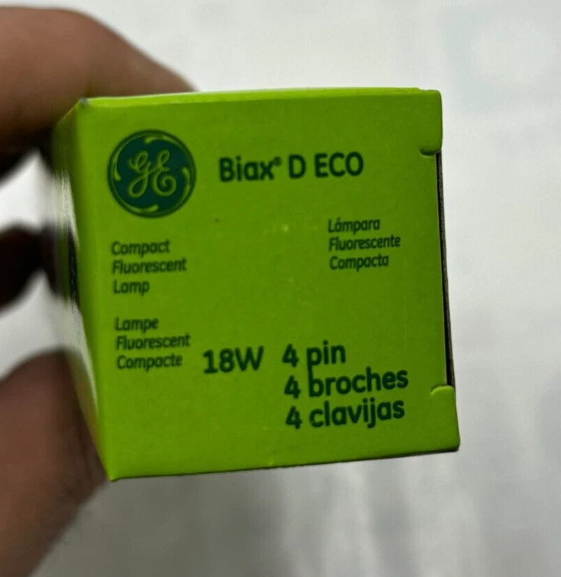 GE 97601 F18DBX/841/ECO4P Ecolux 18W 4 Pin CFL Lamp ⭐ - Image 2 of 4